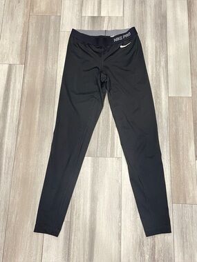 Womens Nike Pro dry fit Black leggings size M